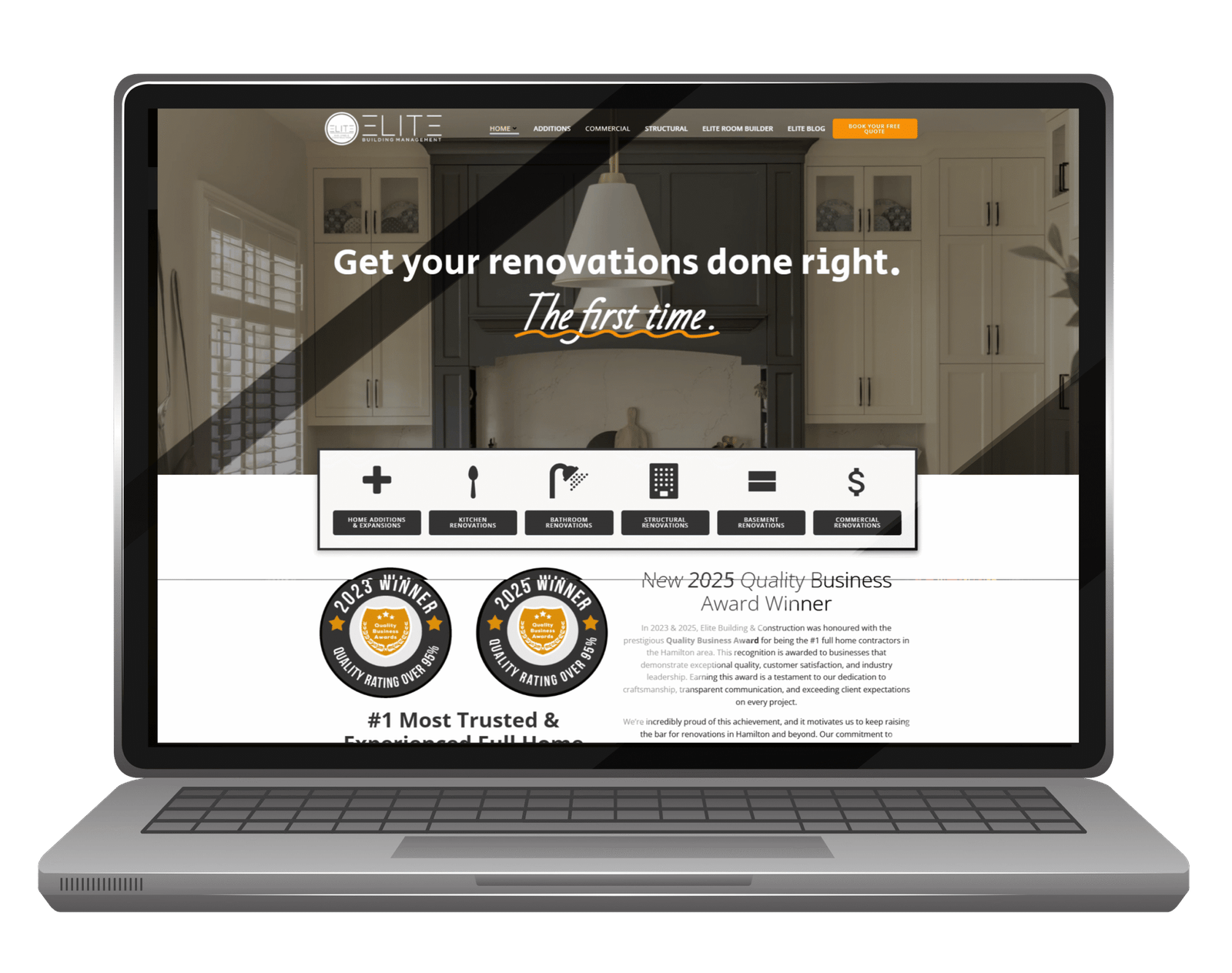 elitebuilding.ca designed by Prattdesign