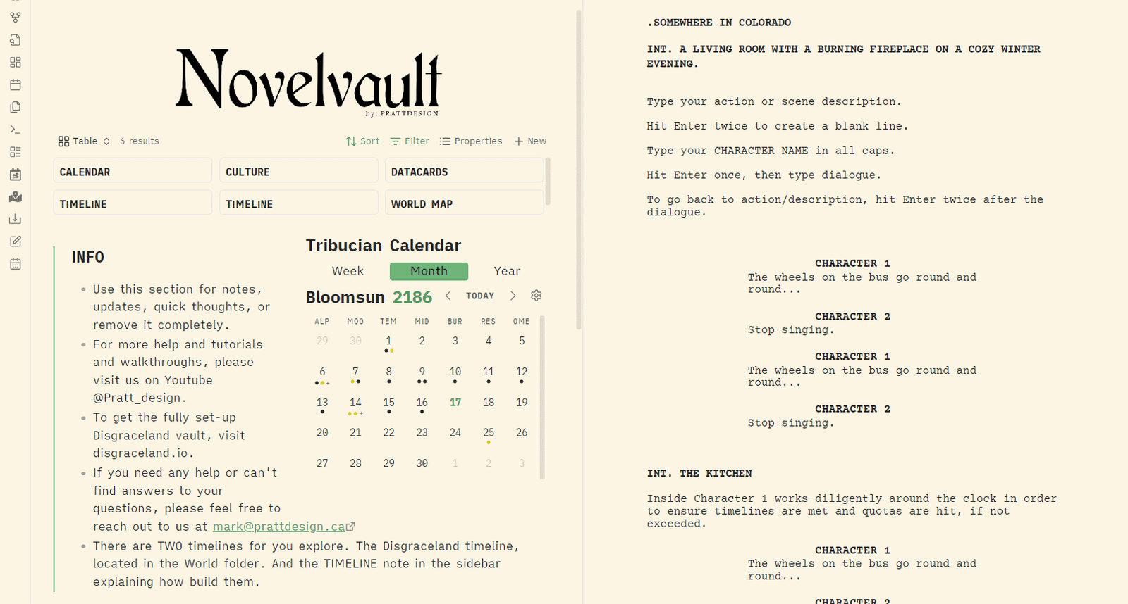 Novelvault by Prattdesign